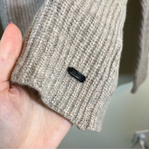 Roots Wool Alpaca Cashmere Blend Knit Sweater Gray Women’s Small - Picture 6 of 11